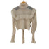 ザラ ZARA シアー×ニット コンビ トップス レディース import:S