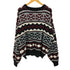 フェアアイル 柄 アクリル ニット セーター メンズ import:XL