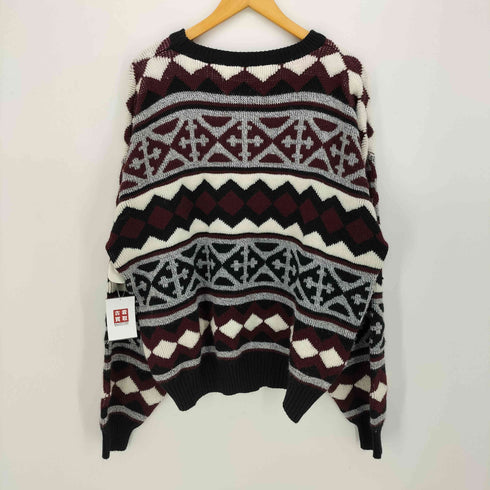 フェアアイル 柄 アクリル ニット セーター メンズ import:XL