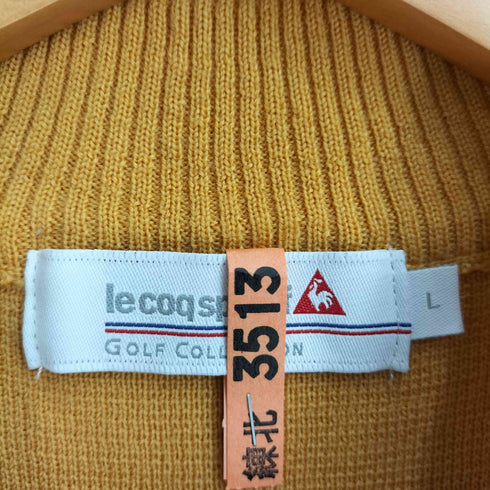 ルコック スポルティフ le coq sportif ロゴ刺繍 ハーフジップ ニット メンズ JPN:L