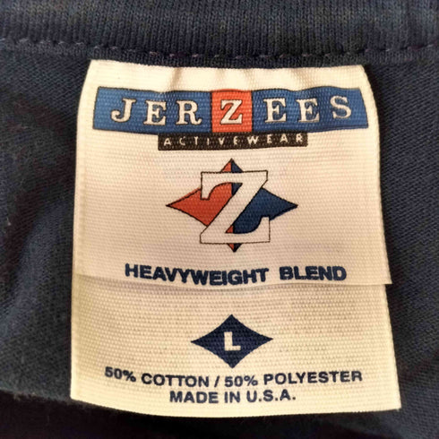 ジャージーズ JERZEES 90~00s USA製 プリントクルーネックTシャツ メンズ JPN:L
