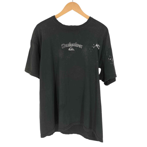 クイックシルバー Quiksilver 90~00S 背面ドクロ ギャラクティックプリント Tシャツ メンズ