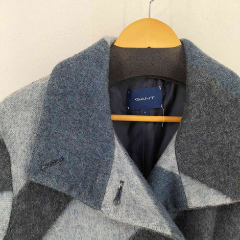 ガント GANT GRAPHIC FUNNEL WOOL LONG COAT レディース import:S