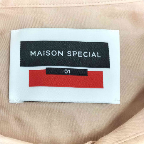 メゾンスペシャル MAISON SPECIAL コットンシルクプライムオーバーシャツ メンズ 01