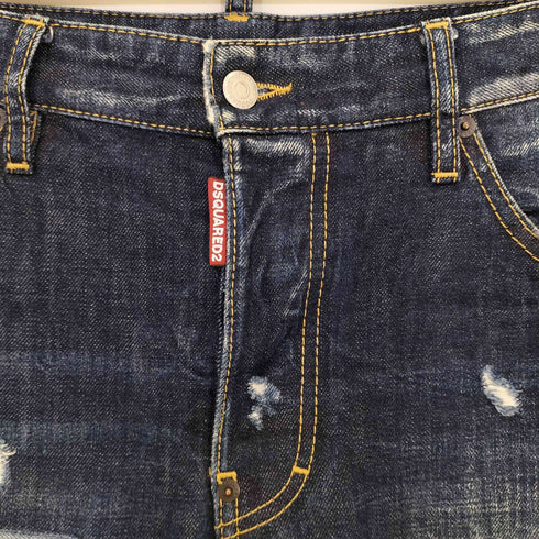 ディースクエアード DSQUARED2 Classic kenny twist jean パッチワーク ダメージ加工 ツイスト デニム メンズ 46