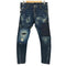 ディースクエアード DSQUARED2 Classic Kenny Jean ペイント ダメージ加工 ツイスト デニム メンズ 48