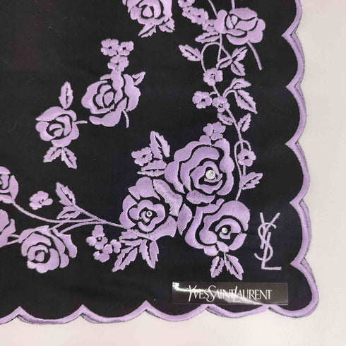 イヴサンローランビューティー YVES SAINT LAURENT BEAUTE シルク100花柄ハンカチ レディース
