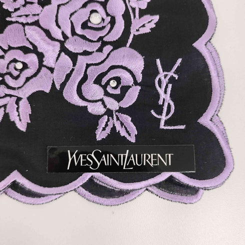 イヴサンローランビューティー YVES SAINT LAURENT BEAUTE シルク100花柄ハンカチ レディース