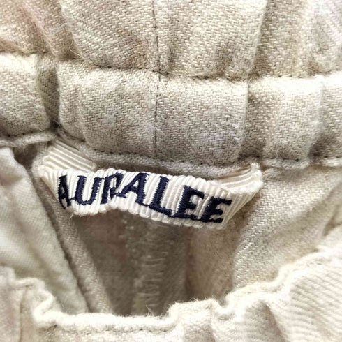 オーラリー AURALEE 18SS LINEN GABARDINE EASY SHORTS リネン ギャバジン イージー ショーツ パンツ メンズ JPN:4