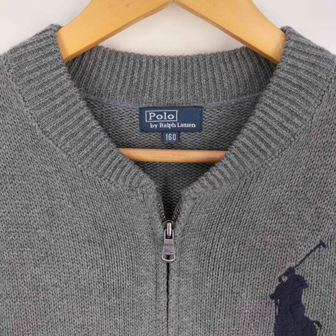 ポロバイラルフローレン Polo by RALPH LAUREN 90s ビッグポニー刺繍 #3 ジップアップカーディガン レディース 160