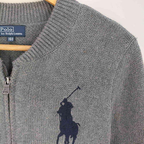 ポロバイラルフローレン Polo by RALPH LAUREN 90s ビッグポニー刺繍 #3 ジップアップカーディガン レディース 160