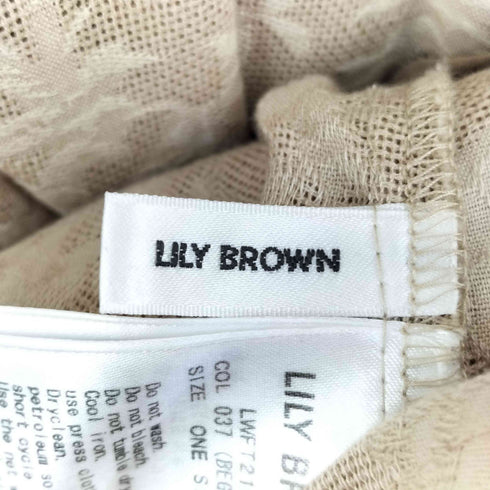リリーブラウン Lily Brown ジャガードチャイナトップス レディース ONE SIZE