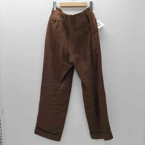 オーラリー AURALEE 18SS LINEN GABARDINE SLACKS リネン ギャバジン スラックス パンツ メンズ JPN:3