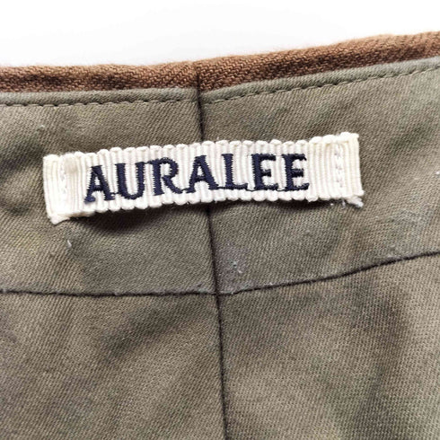 オーラリー AURALEE 18SS LINEN GABARDINE SLACKS リネン ギャバジン スラックス パンツ メンズ JPN:3