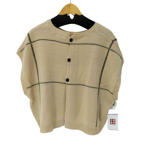 サマンサモスモス samansa Mos2 ウール混モチーフ刺繍ベスト レディース FREE