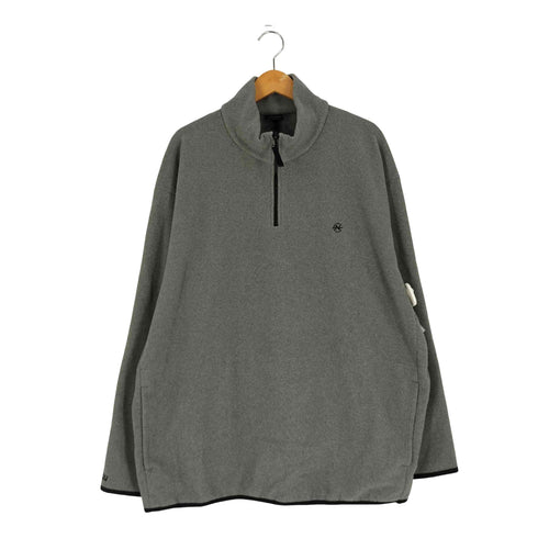 ノーティカコンプレッション NAUTICA COMPETITION 00S ロゴ刺繍 ハーフジップ フリースプルオーバー メンズ import:XXL