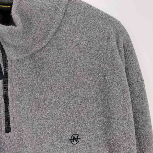 ノーティカコンプレッション NAUTICA COMPETITION 00S ロゴ刺繍 ハーフジップ フリースプルオーバー メンズ import:XXL