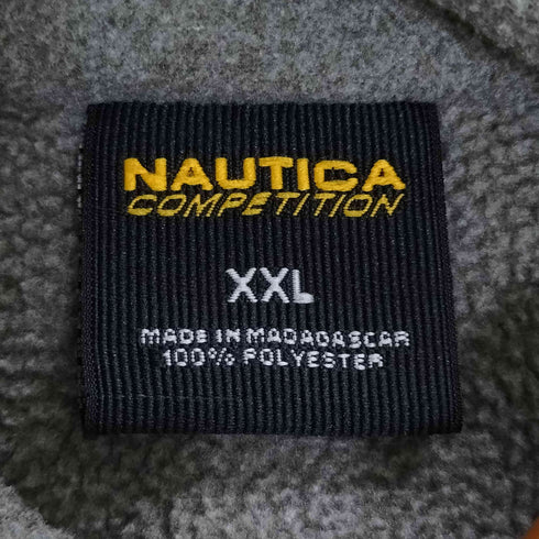 ノーティカコンプレッション NAUTICA COMPETITION 00S ロゴ刺繍 ハーフジップ フリースプルオーバー メンズ import:XXL