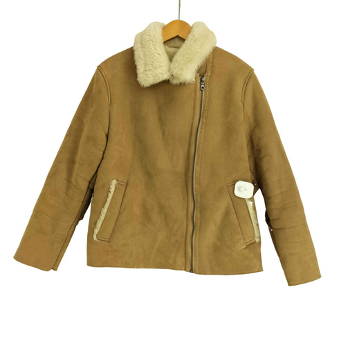 ユニクロ UNIQLO ムートンタッチ ライダース ジャケット レディース