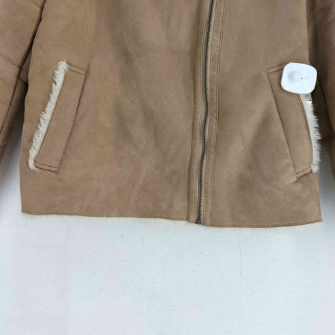 ユニクロ UNIQLO ムートンタッチ ライダース ジャケット レディース