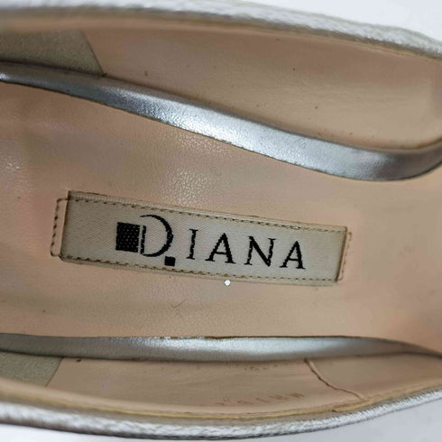 ダイアナ DIANA シルバーグリッターヒールパンプス レディース JPN:22.5