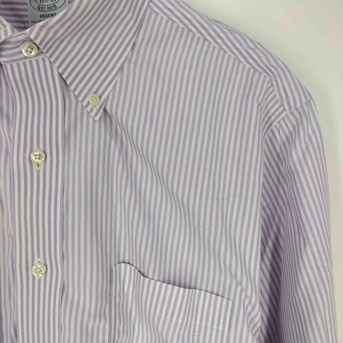 ブルックスブラザーズ BROOKS BROTHERS Est.1818 REGENT コットン ストライプボタンダウンシャツ メンズ 15 1/2-33