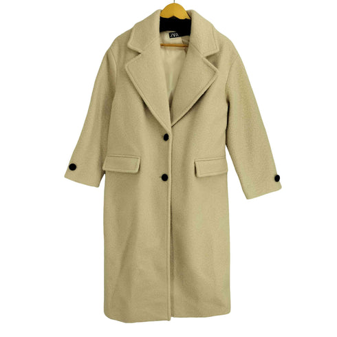 ザラ ZARA シャギー チェスターコート レディース import:S