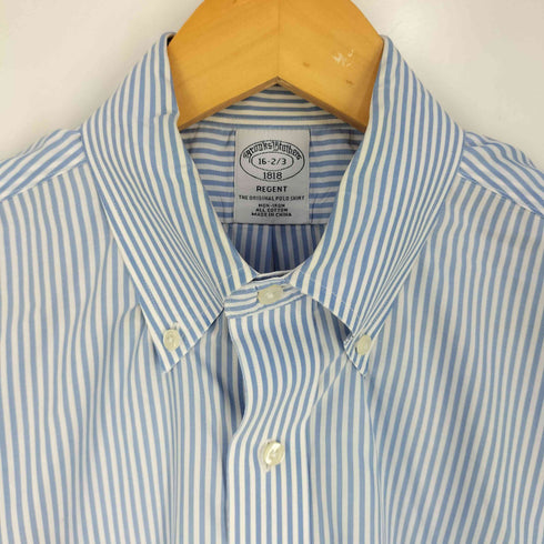 ブルックスブラザーズ BROOKS BROTHERS 1818 REGENT コットン ストライプボタンダウンシャツ メンズ 16 2/3