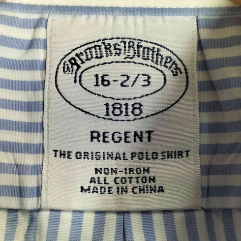 ブルックスブラザーズ BROOKS BROTHERS 1818 REGENT コットン ストライプボタンダウンシャツ メンズ 16 2/3