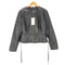 ザラ ZARA フェイクレザー ベプラムジャケット レディース import:L