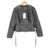 ザラ ZARA フェイクレザー ベプラムジャケット レディース import:L