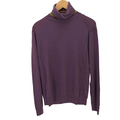 ポールスミス Paul Smith ファインゲージ タートルネックニット マルチストライプ レディース import:M