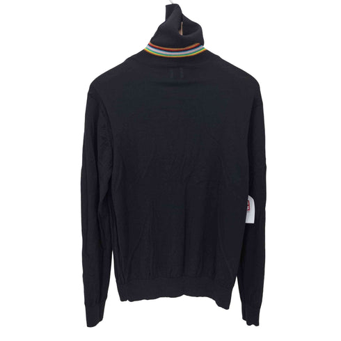 ポールスミス Paul Smith ファインゲージ タートルネックニット マルチストライプ レディース import:M