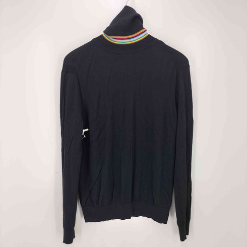 ポールスミス Paul Smith ファインゲージ タートルネックニット マルチストライプ レディース import:M