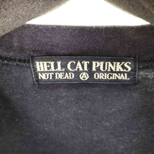 HELL CAT PUNKS Y2K プリントロゴ L/S カットソー ドクロ レディース
