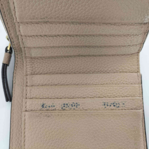 トリーバーチ TORY BURCH MCGRAW MINI FOLDABLE WALLET カーフ型押し 二つ折り財布 レディース
