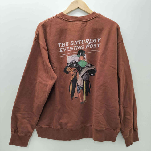 THE SATURDAY EVENING POST バック プリント スウェット メンズ JPN:L