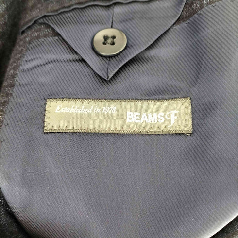 ビームスエフ BEAMS F チェック 3B スーツセットアップ メンズ S 95