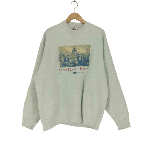 フルーツオブザルーム FRUIT OF THE LOOM USA製 STATE HOUSE・BOSTON スウェット メンズ import:XL