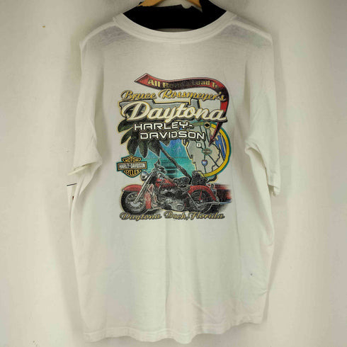 ハーレーダビッドソン HARLEY-DAVIDSON 00S HOLOUBEK 両面プリント S/S Tシャツ メンズ import:XL