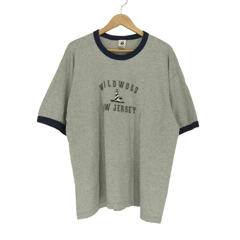 BADGER SPORT 三段プリント リンガーTシャツ メンズ import:XL