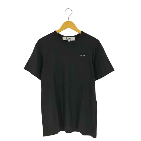 プレイコムデギャルソン PLAY COMME des GARCONS ブラックハートワッペンクルーネック Tシャツ レディース JPN:L