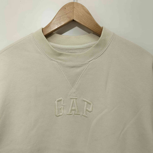 ギャップ Gap ロゴ刺繍 Vガゼット クルーネックスウェット メンズ import:XS