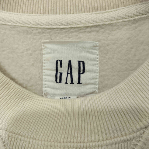 ギャップ Gap ロゴ刺繍 Vガゼット クルーネックスウェット メンズ import:XS
