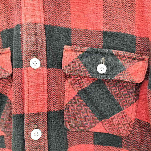 ザフラットヘッド the flat head チェック 長袖フランネルシャツ メンズ UK:38