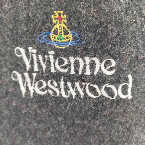 ヴィヴィアンウエストウッドアクセサリー Vivienne Westwood Accessories ロゴ刺繍 ウールマフラー レディース