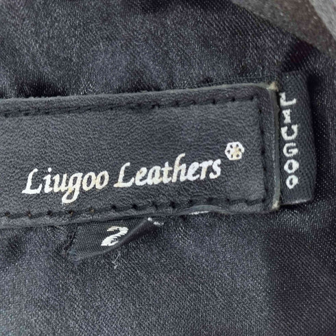 リューグーレザーズ Liugoo Leathers 本革 ダブルライダースジャケット レディース 2