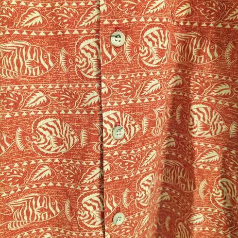 トリリチャード TORI RICHARD USA製 総柄 S/S アロハシャツ メンズ import:S