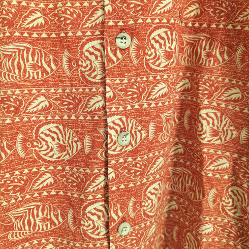 トリリチャード TORI RICHARD USA製 総柄 S/S アロハシャツ メンズ import:S