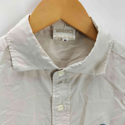 ビリオネアボーイズクラブ Billionaire Boys Club キャラクター 刺繍 ワイドカラー コットン L/S シャツ メンズ import:M